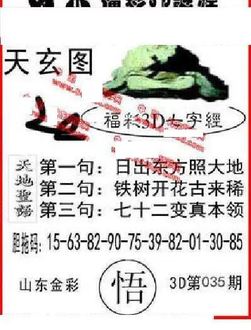 26035期: 福彩3D丹东全图分析