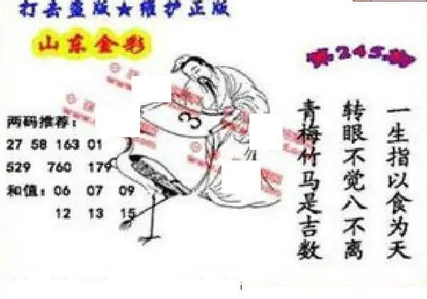 25245期: 福彩3D丹东全图分析