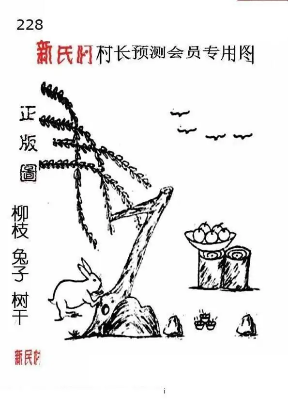 25228期: 老村长福彩3D天天图谜