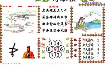 25344期: 福彩3D丹东全图分析