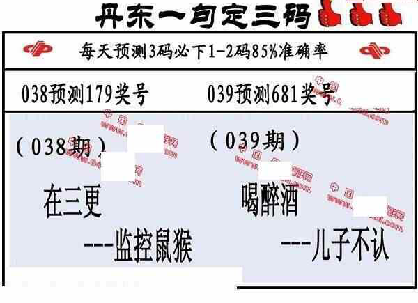 25039期: 福彩3D丹东全图分析