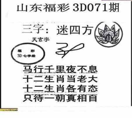 24071期: 三毛3D精品图谜