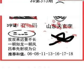 25315期: 福彩3D丹东全图分析