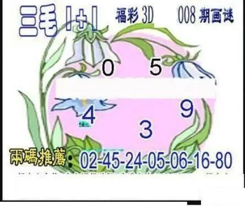 26008期: 三毛3D精品图谜