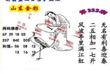 25322期: 福彩3D丹东全图分析