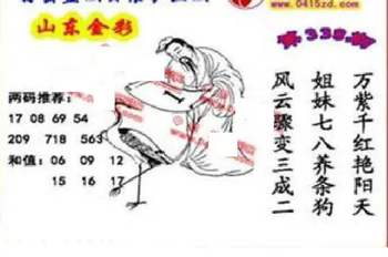 25338期: 福彩3D丹东全图分析