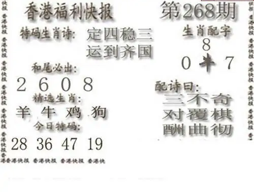 25268期: 白老3D杀码图版