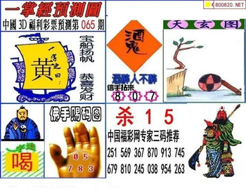 福彩3D 26065期佐罗图一掌经预测图