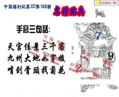 25168期: 福彩3D丹东全图分析