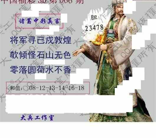 24066期: 大兵福彩3D黄金报图版
