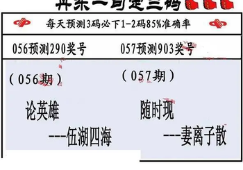26057期: 福彩3D丹东全图分析