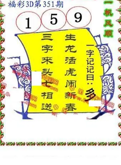 25351期: 福彩3D丹东全图分析