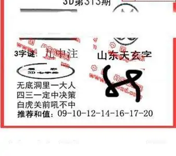 25313期: 福彩3D丹东全图分析