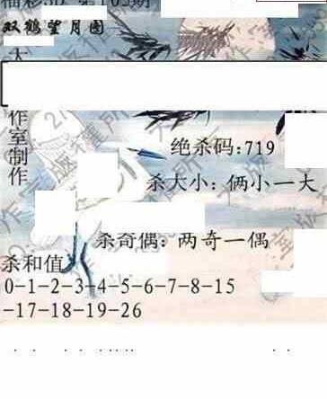 24105期: 大兵福彩3D黄金报图版