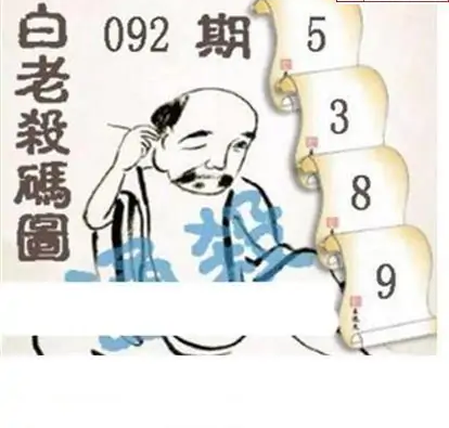 25092期: 白老3D杀码图版