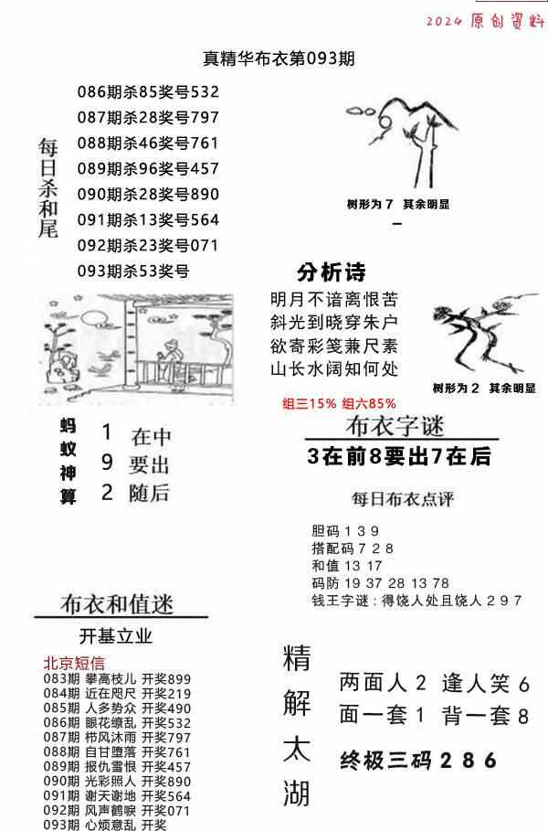 24093期: 福彩3D全套图版参考