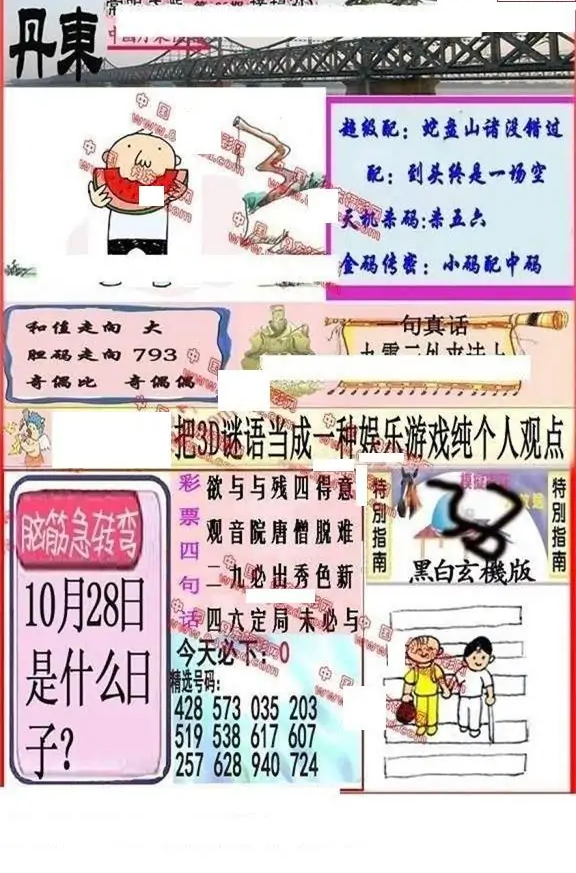 25128期: 福彩3D丹东全图分析