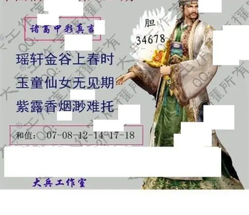 26072期: 大兵福彩3D黄金报图版