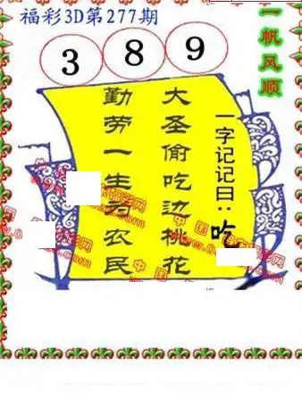 25277期: 福彩3D丹东全图分析