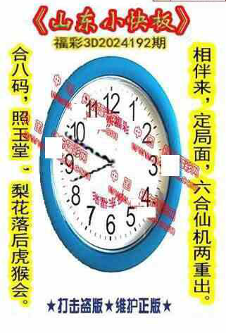 24192期: 福彩3D丹东全图分析