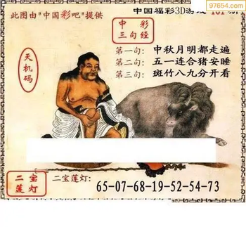 福彩3D26101期天中全套预测分析图