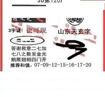 25120期: 福彩3D丹东全图分析