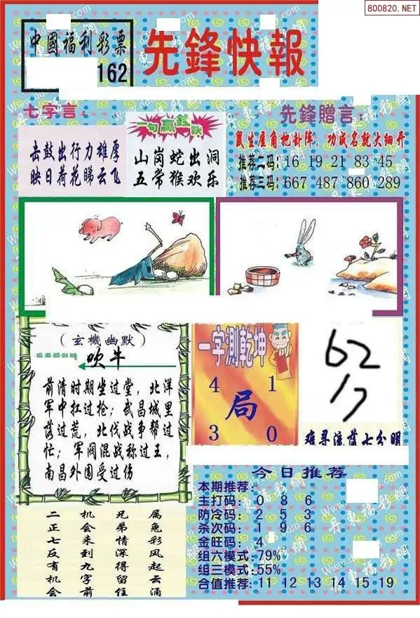 25162期: 福彩3D丹东全图分析