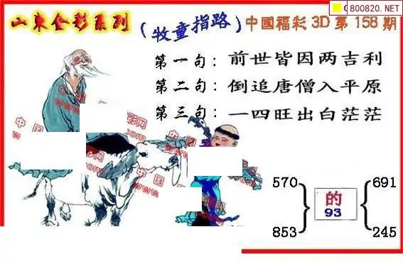 25158期: 福彩3D丹东全图分析