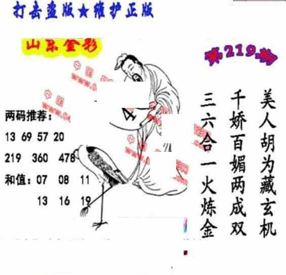 24219期: 福彩3D丹东全图分析