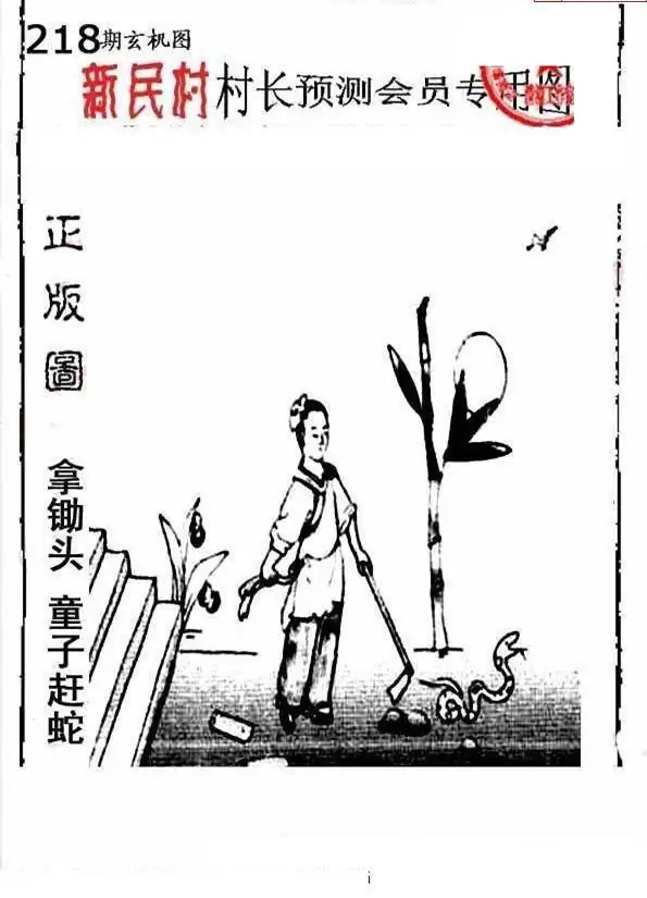 25218期: 老村长福彩3D天天图谜