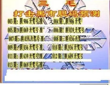 26013期: 三毛3D精品图谜