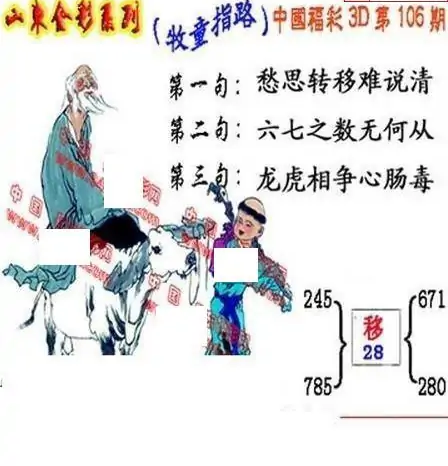 25106期: 福彩3D丹东全图分析