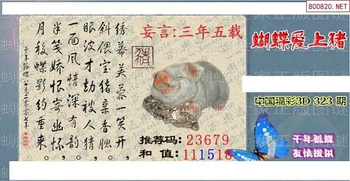 25323期: 3D蝴蝶世家蝴蝶彩图