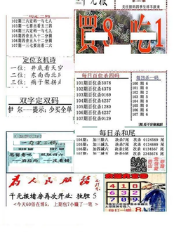 26107期: 福彩3D全套图版参考