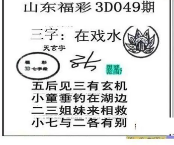 26049期: 三毛3D精品图谜