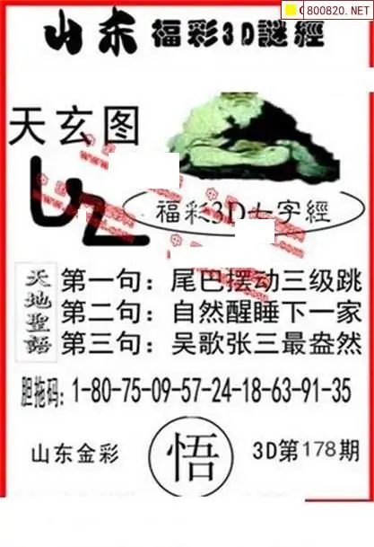 25178期: 福彩3D丹东全图分析