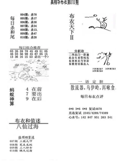 26010期: 福彩3D全套图版参考