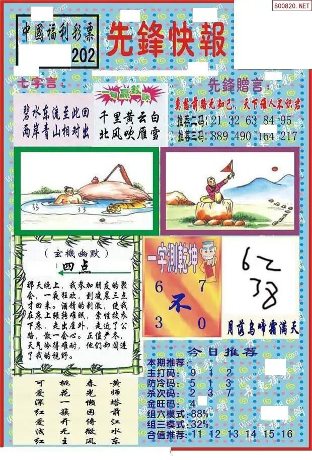 25202期: 福彩3D丹东全图分析