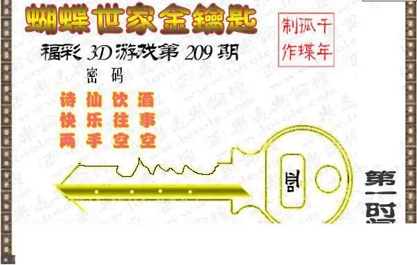 25209期: 3D蝴蝶世家蝴蝶彩图