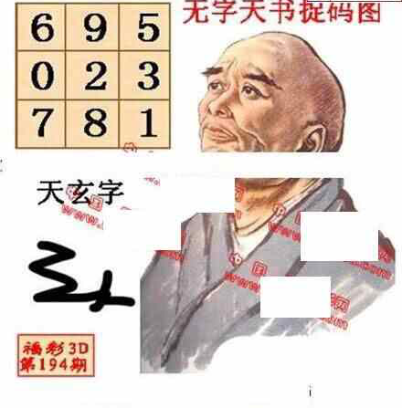 24194期: 福彩3D丹东全图分析