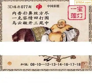 福彩3D26077期天中全套预测分析图