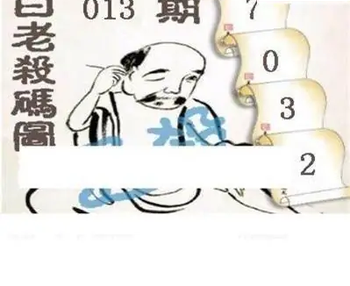 26013期: 白老3D杀码图版