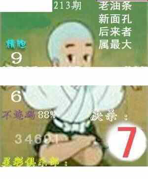 24213期: 白老3D杀码图版