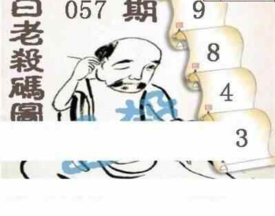 25057期: 白老3D杀码图版