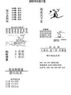 25314期: 福彩3D全套图版参考