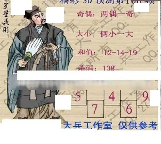 25106期: 大兵福彩3D黄金报图版