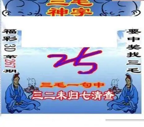 25267期: 三毛3D精品图谜