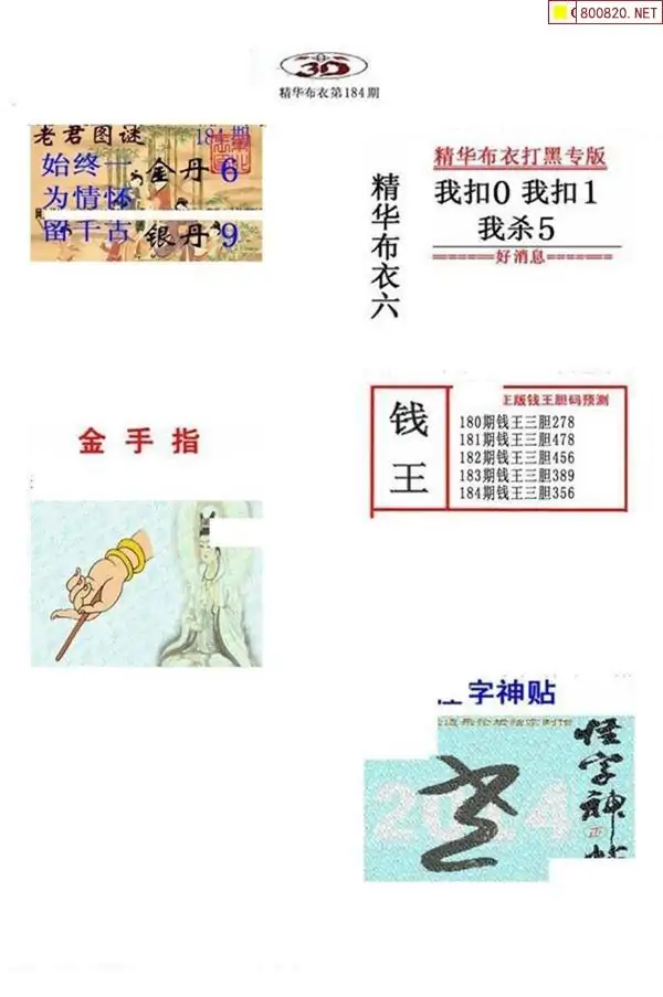 25184期: 福彩3D全套图版参考