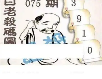 26075期: 白老3D杀码图版