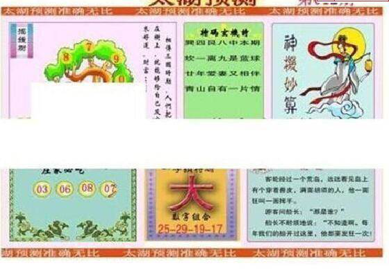 25012期: 太湖图福彩3D精品预测